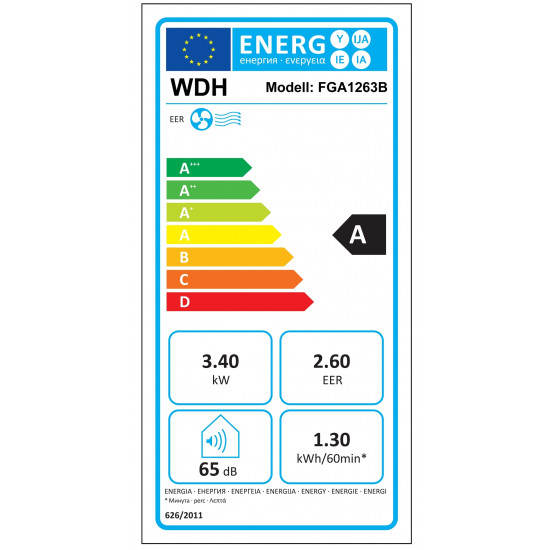 WDH-FGA1263B környezetbarát légkondicionáló