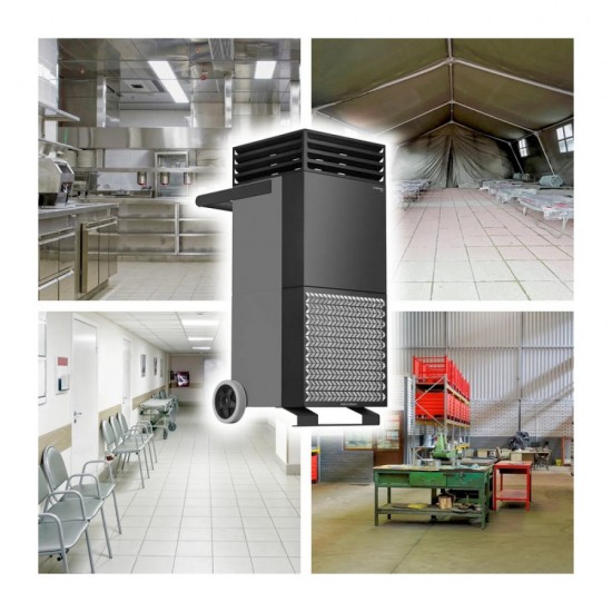 Trotec TAC M bazaltszürke/fekete  - nagy teljesítményű légtisztító